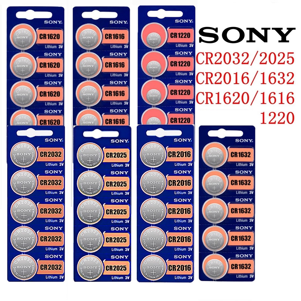 🔥SG SELLER🔥 Sony Lithium Button Battery CR2032 CR2025 CR2016 CR1632 ...