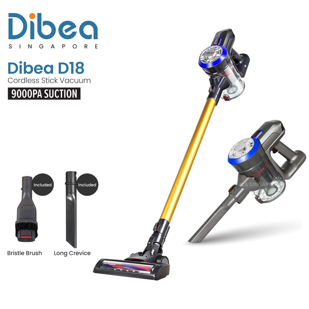 Dibea D18 Cordless Vacuum Cleaner Handheld Stick LED Light Shopee Singapore