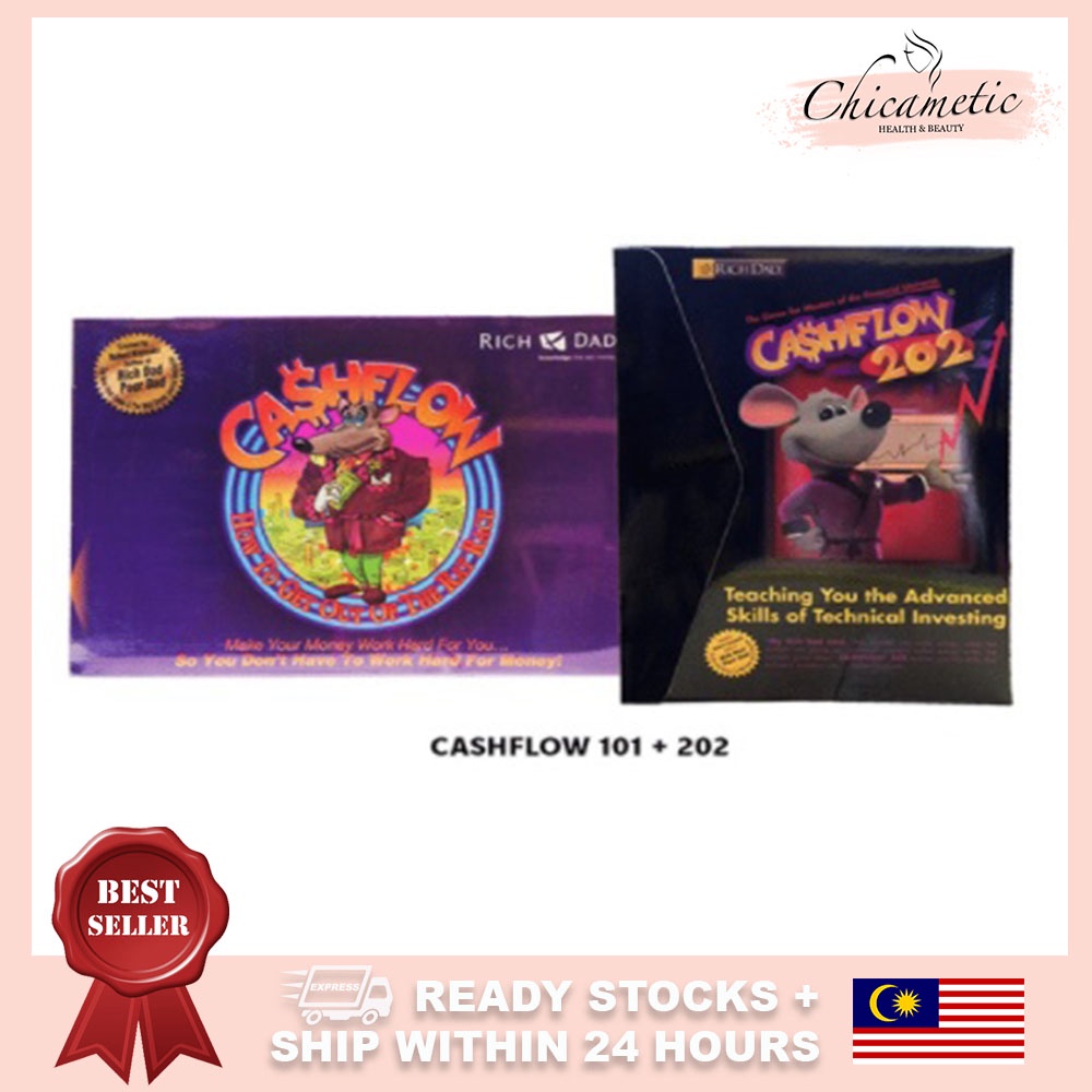 Cashflow 101 & 202 Rich Dad Poor Dad Robert Kiyosaki Board Game Fullset |  Shopee Singapore