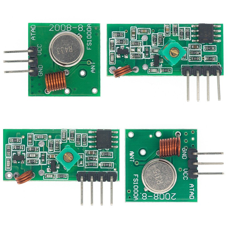 315Mhz 433Mhz RF Wireless Transmitter Module and Receiver Kit 5V DC ...