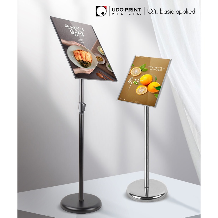 Slim Frame Stainless Steel Poster Stand | Paper & Board type poster ...