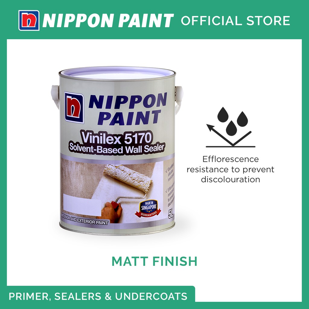 Nippon Paint Vinilex 5170 Wall Sealer - Matt - 1L/5L | Shopee Singapore