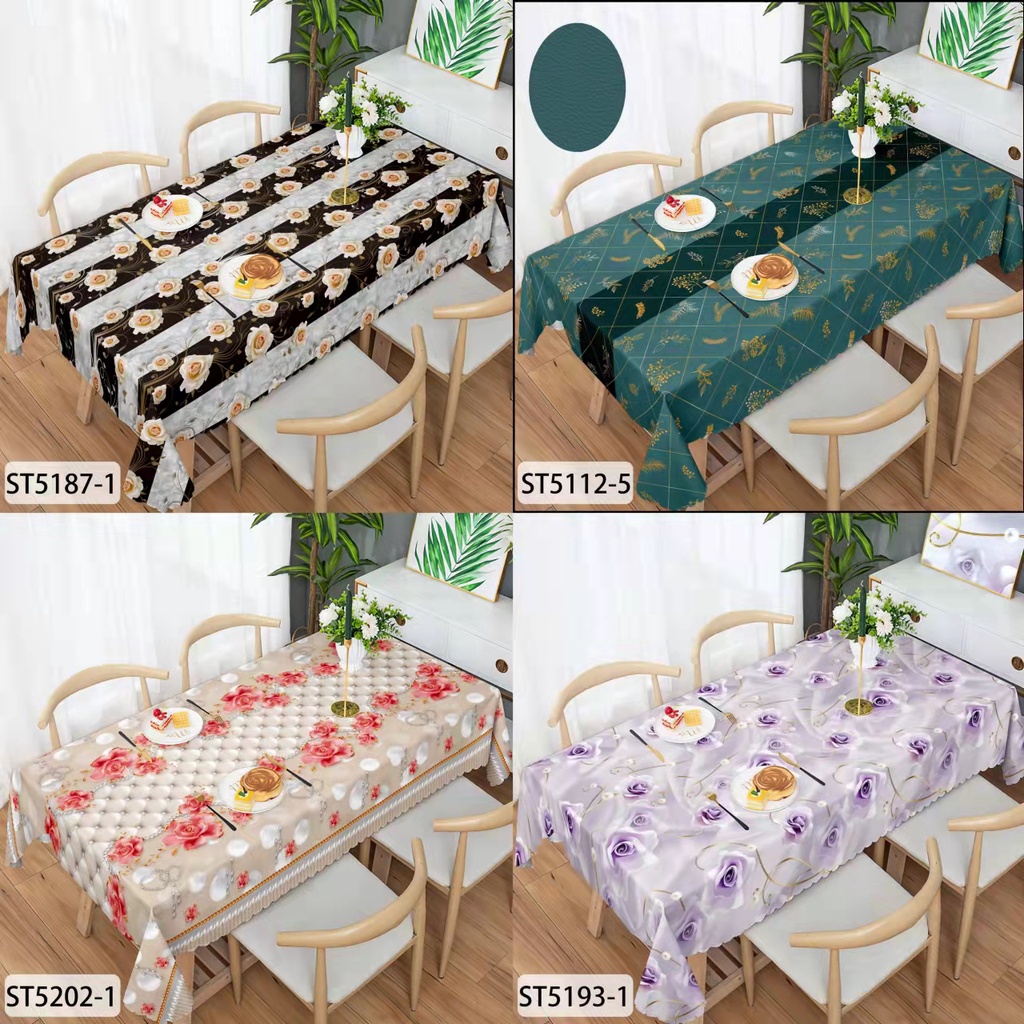 Alas Meja / Kain Meja / Table Cloth / Lapik Meja / Waterproof Table ...