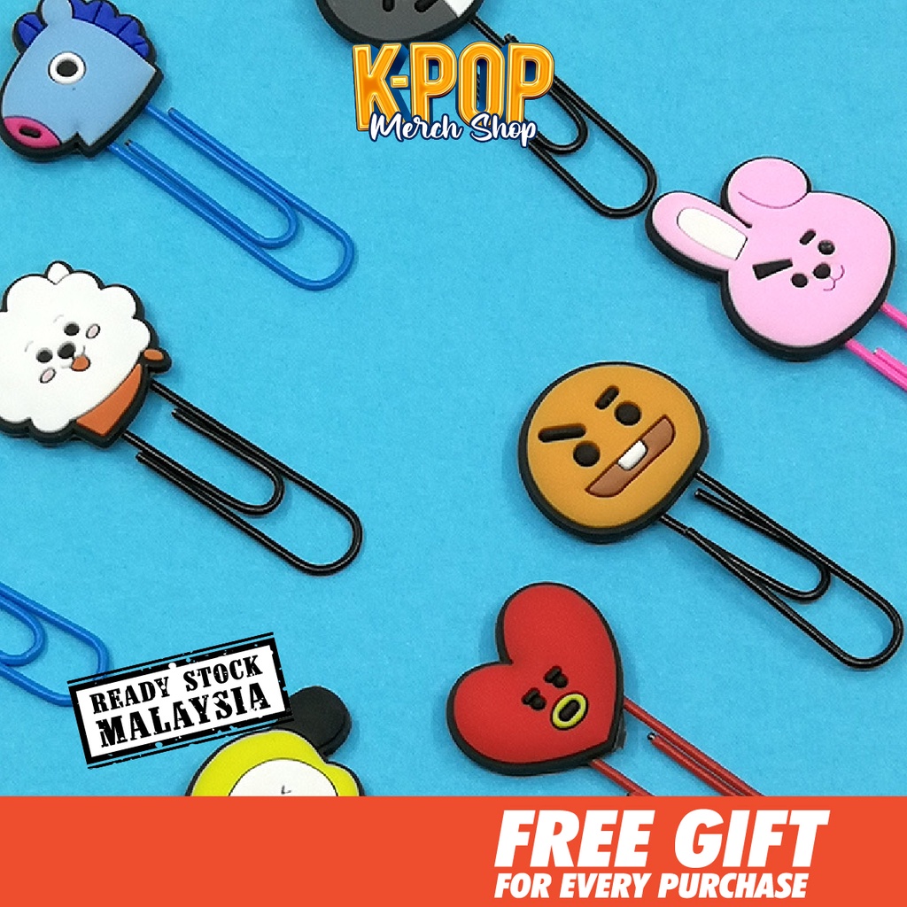 BTS Kpop Merch BTS Seventeen Paper Clip Book Big Klip Kertas ...