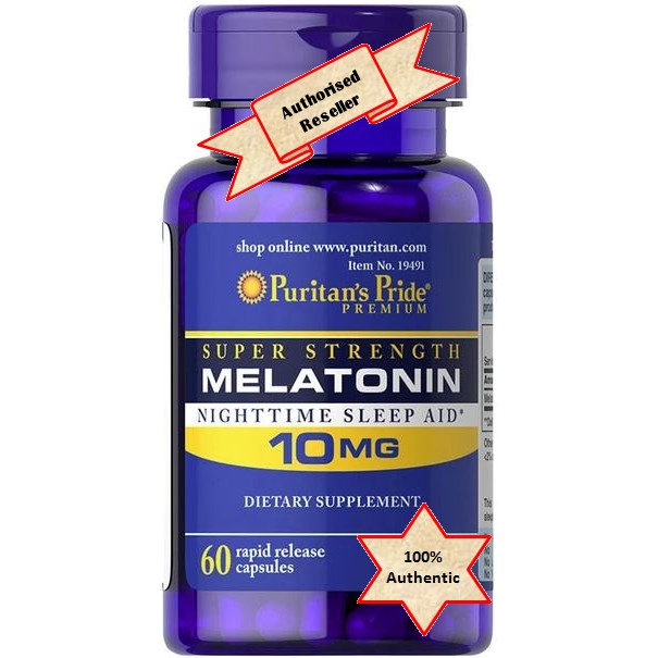 Puritans Pride Melatonin 10 Mg 60 Capsules 120 Capsules Shopee