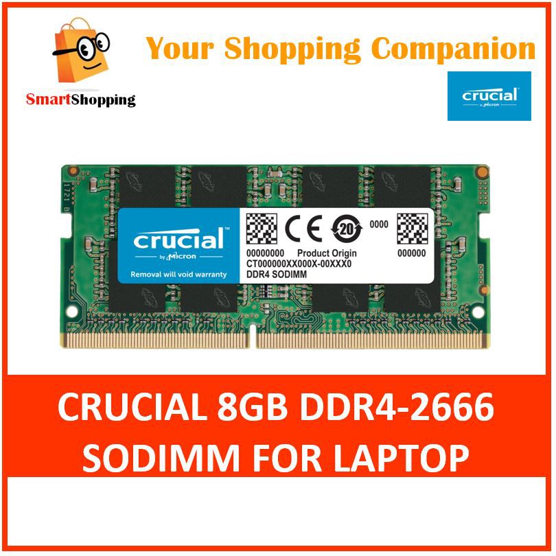 Crucial 8 Go (1 x 8 Go) DDR4 2666 MHz C19 main image 1