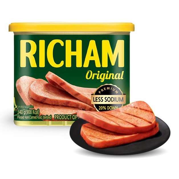 Richam Canned Ham Luncheon Meat, 340g Shopee Singapore