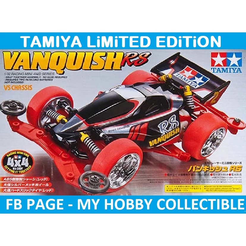 TAMIYA 18062 Racing Mini 4WD Series Vanquish RS (VS Chassis) | Shopee ...