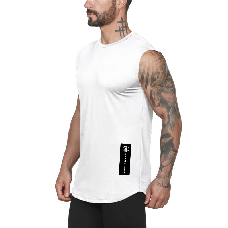 Men's Compression Gyms Vest Fitness Sleeveless Shirt Mens Tight Tank Top Bodybuilding Clothing Cotton Muscle Singlet Tanktop