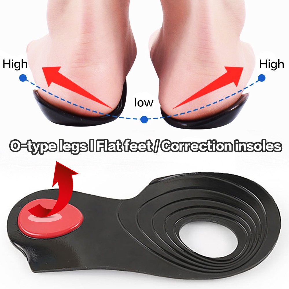 Gel insoles for deals flat feet