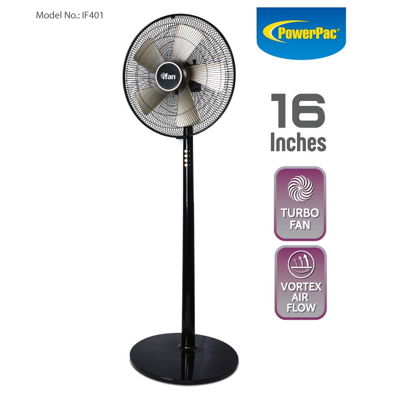 PELONIS 7-Inch Pedestal Air Circulator, Oscillation Fan, 15ft