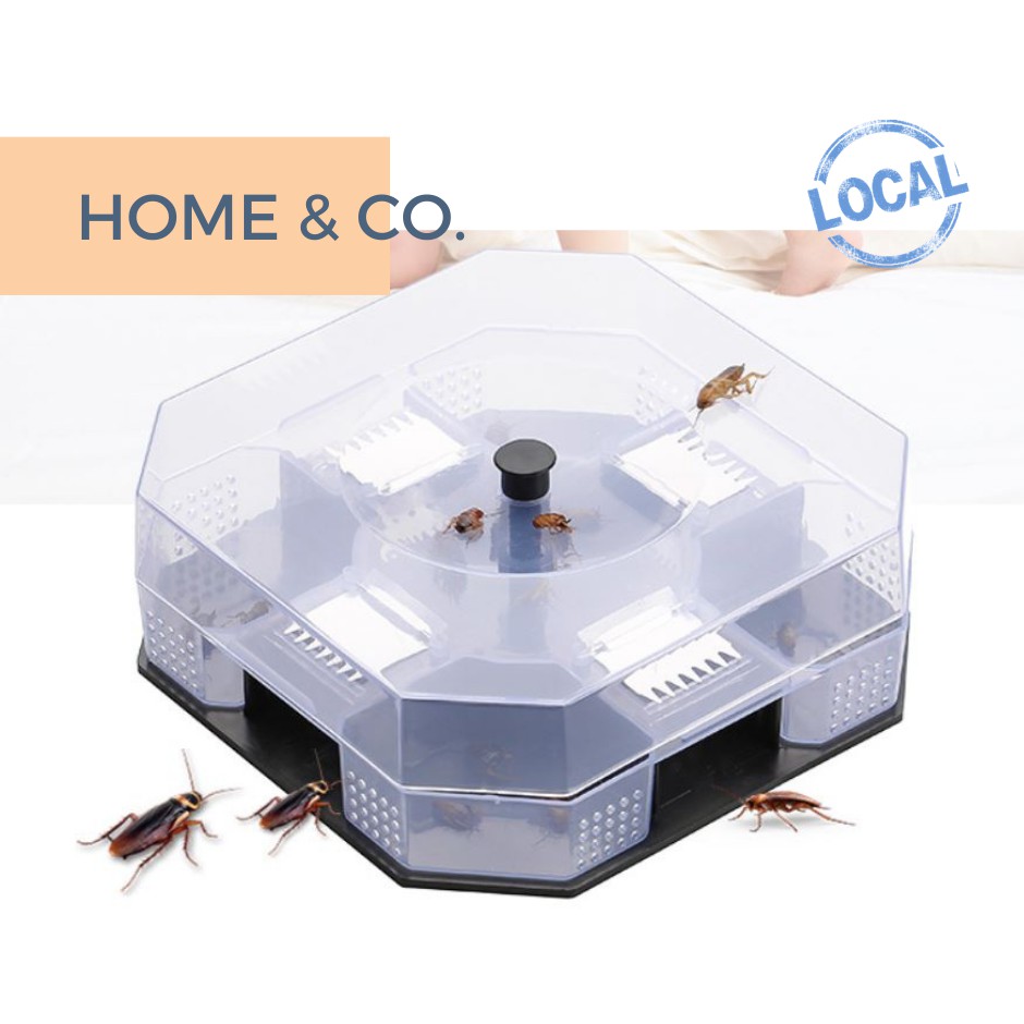 Reusable Cockroach Trap Box Non-Toxic Killer Catcher Automatic ...