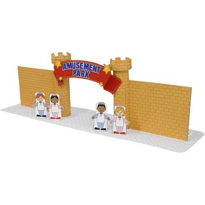 Diy Papercraft Craftown Game Ride Gate | Shopee Singapore