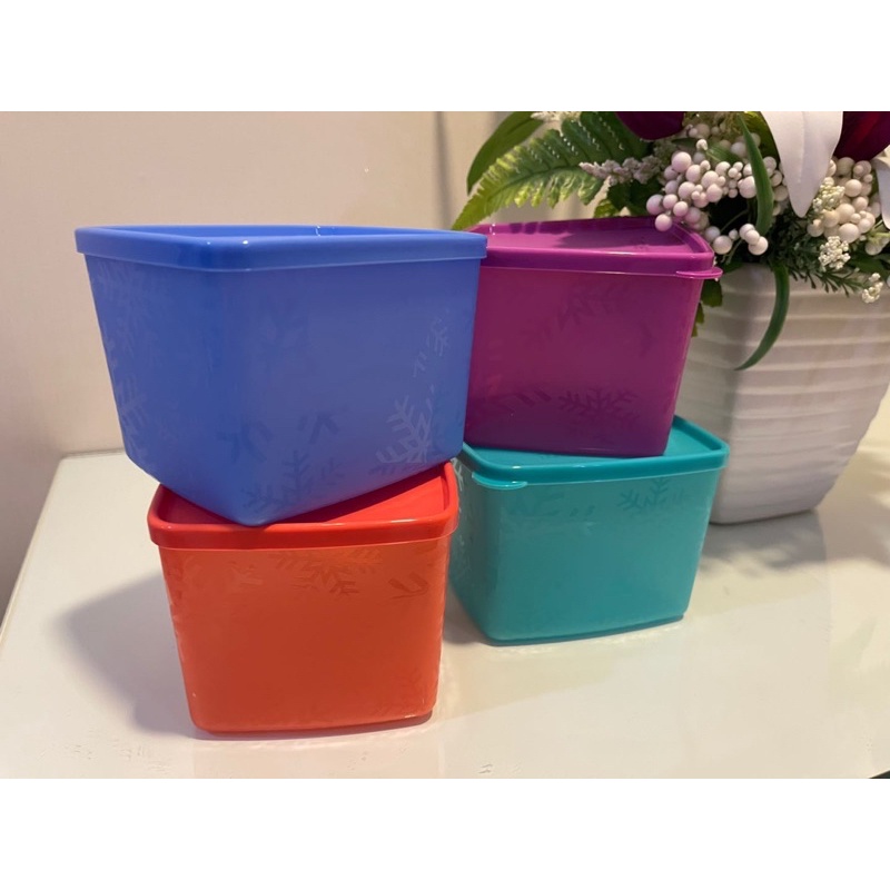 Tupperware Snowflake Square Round 800ml (1pc) | Shopee Singapore