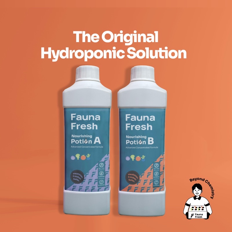 Fauna Fresh Hydroponic Nourishing Potion A&B 1000ml X2 (leafy Greens ...