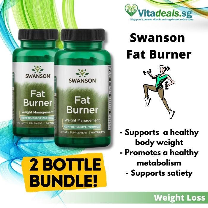 (2Pack) Swanson Diet Fat Burner (D25), 60 Veggie Tablets, Health