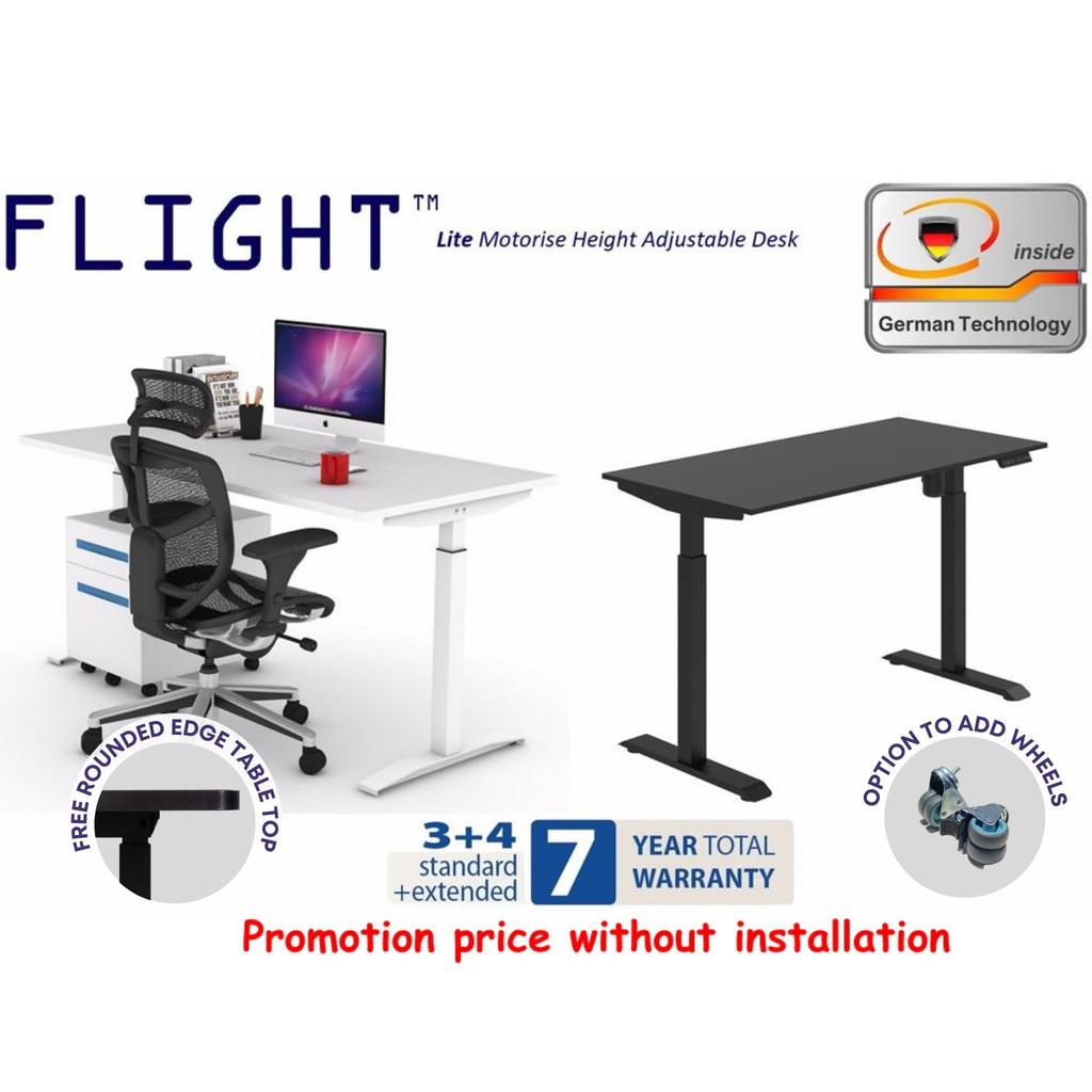 Flight™ Lite Motorize Height Adjustable table Without Installation ...