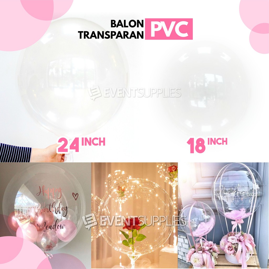 Plain Clear Transparent Bobo PVC Balloons | Shopee Singapore