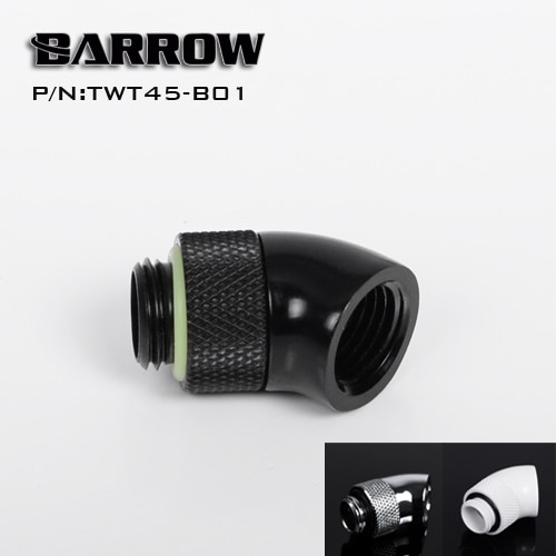 BARROW TWT45-B01 G1/4'' Thread 45 Degree Rotary Fitting Adapter ...