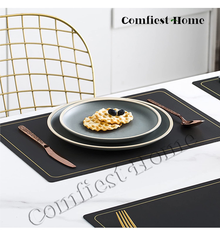 [SG Stock/Cheapest/High Quality]Waterproof Leather Placemat/Coaster,PU