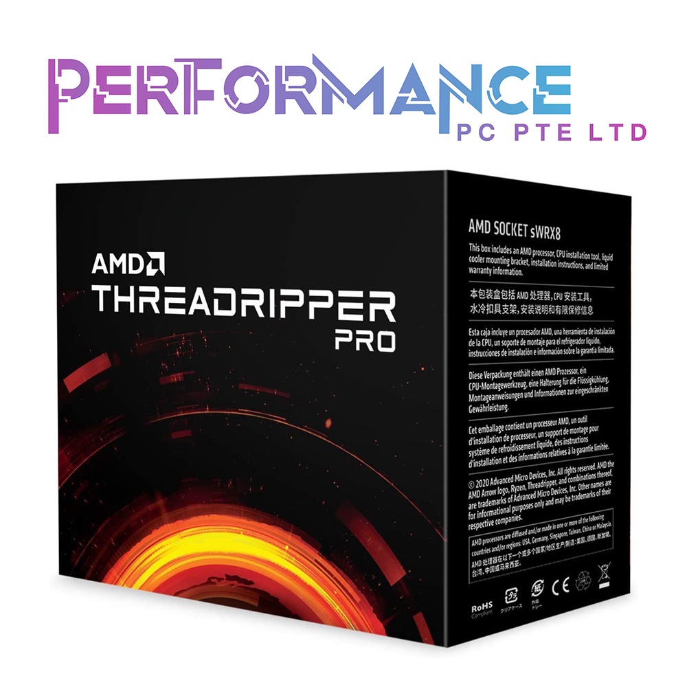 AMD Ryzen Threadripper PRO 3995WX 64-core, 128-thread desktop processor ...