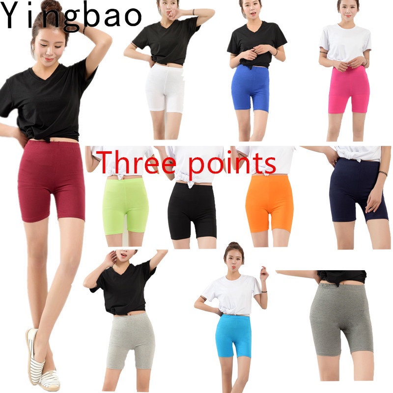 Yingbao 40-100kg Short Legging Women Cropped Pant Plus Size Ladies ...