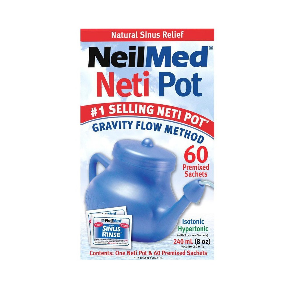 NeilMed Nasaflo Neti Pot With 60s - By Medic Drugstore | Shopee Singapore