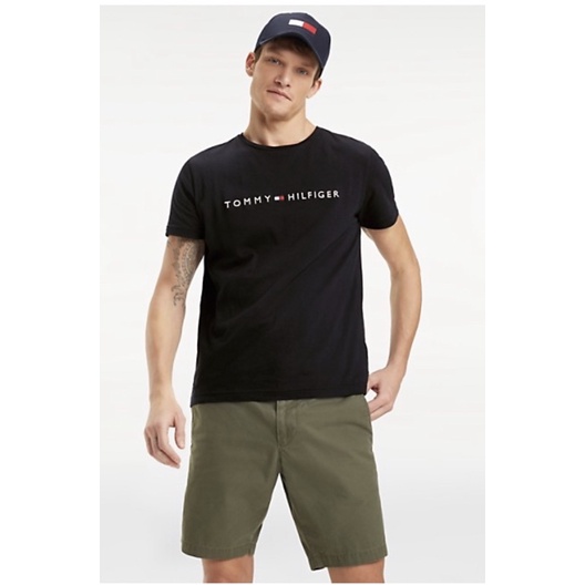 Ready Stock Tommy Hilfiger men s T shirt Tommy Hilfiger cotton logo T shirt Shopee Singapore