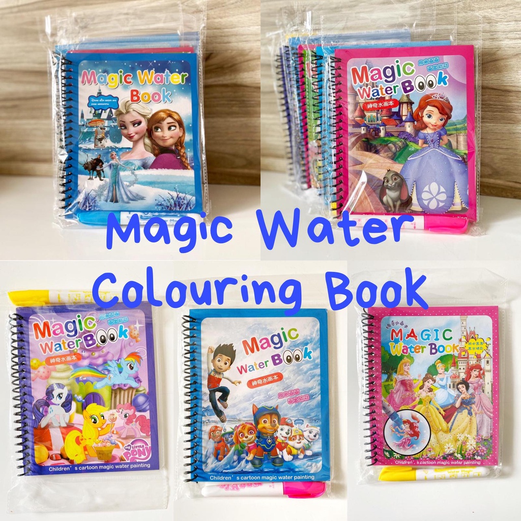 Magic Water Colouring Book Frozen Princess Dora | Shopee Singapore