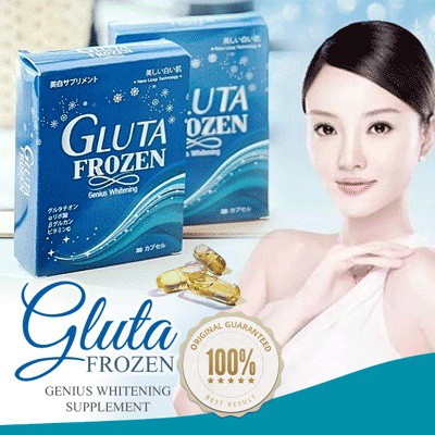 SG SELLER❤️Gluta Frozen Genius Whitening with Astaxantin (Liquid Nano Licaptechnology) 30 Capsules