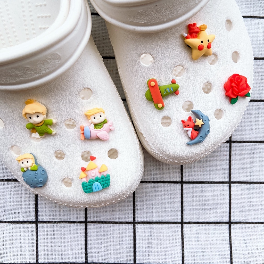 6pcs Shoe Charms Chains, Cute Shoe Decorations DIY Shoe Chain For Croc Summer Beach Heel Strap For Sandals Accessories Birthday Gifts