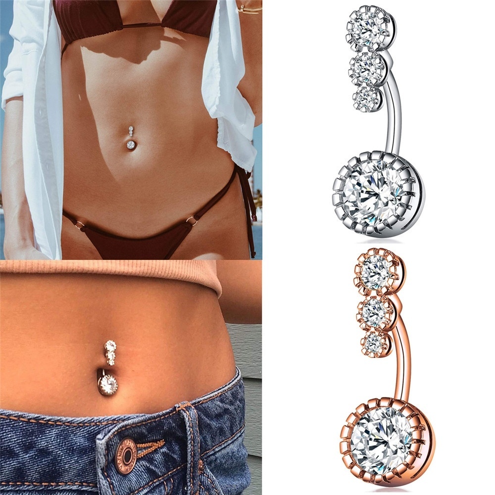 Dangling navel piercing on sale jewelry