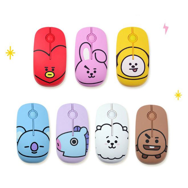 BT21 Wireless Mouse Laptop Computers | Shopee Singapore