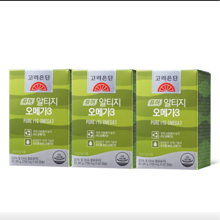 Goryeo Eundan] Pure rTG DHA Omega-3 60 Capsules (60 Days
