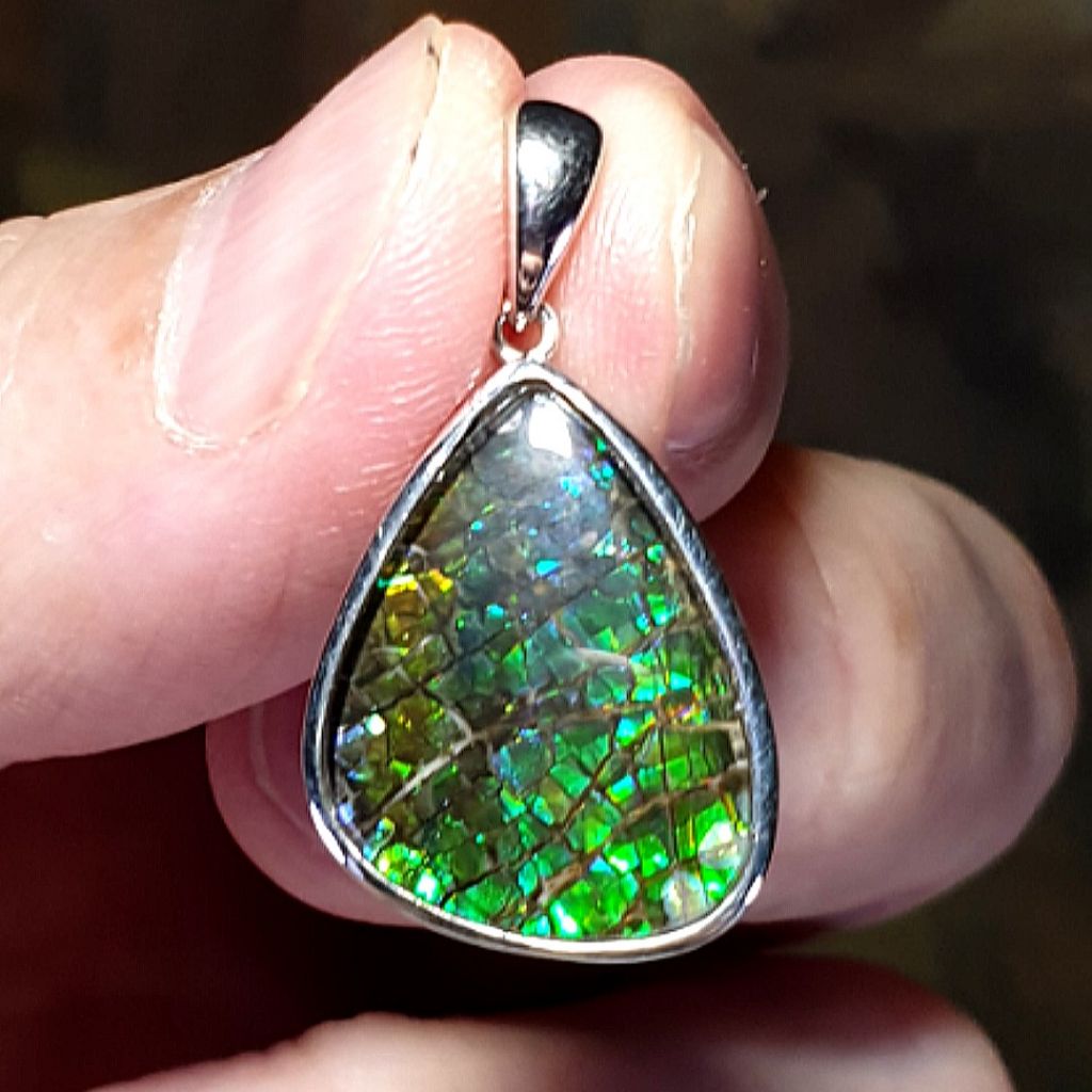 Purple ammolite sale