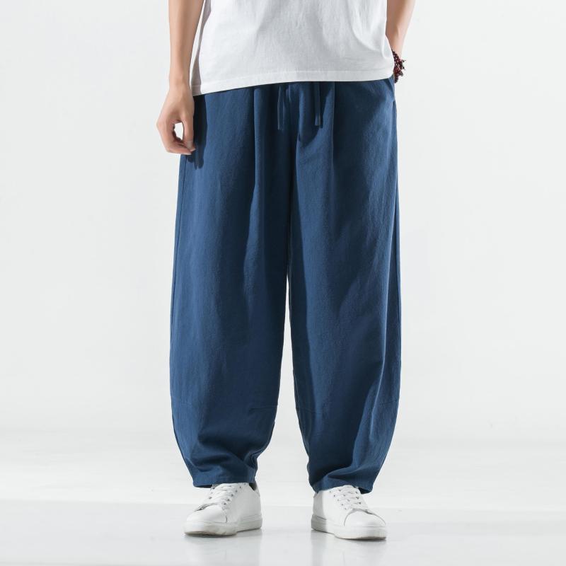 Kung Fu Pants Oriental Style Men's Cotton Linen Loose Large Size ...