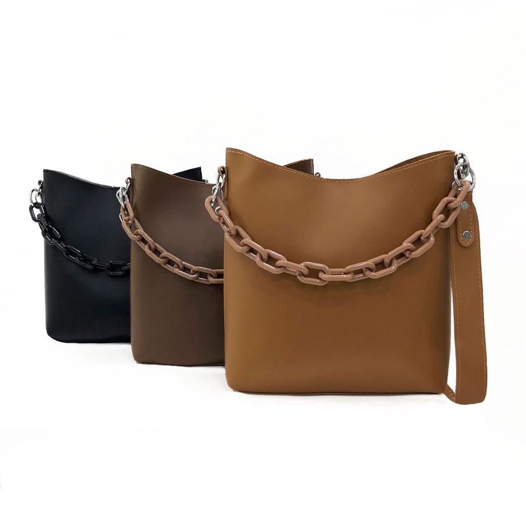 Chain bucket bag clearance