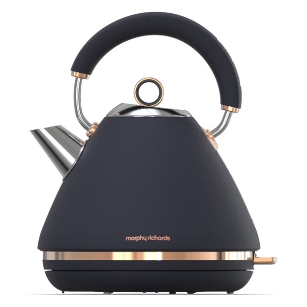 Morphy Richards Rose Gold and Midnight Blue Traditional Kettle and
