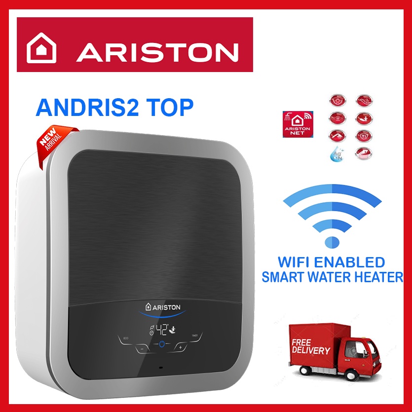 Ariston Andris2 Top 30 Liters WiFi-enabled Storage Water Heater | Local ...