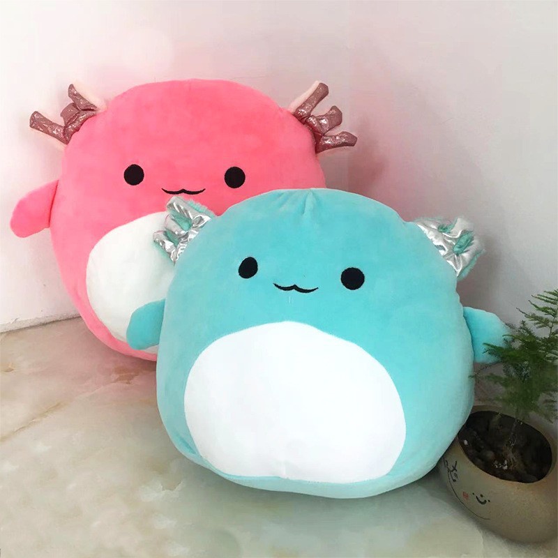 20cm Squishmallows Stuffed Toys Axolotl Teal Green Pink Anastasia Plush Plushie Doll Soft Squishmallow Pillow For Kids