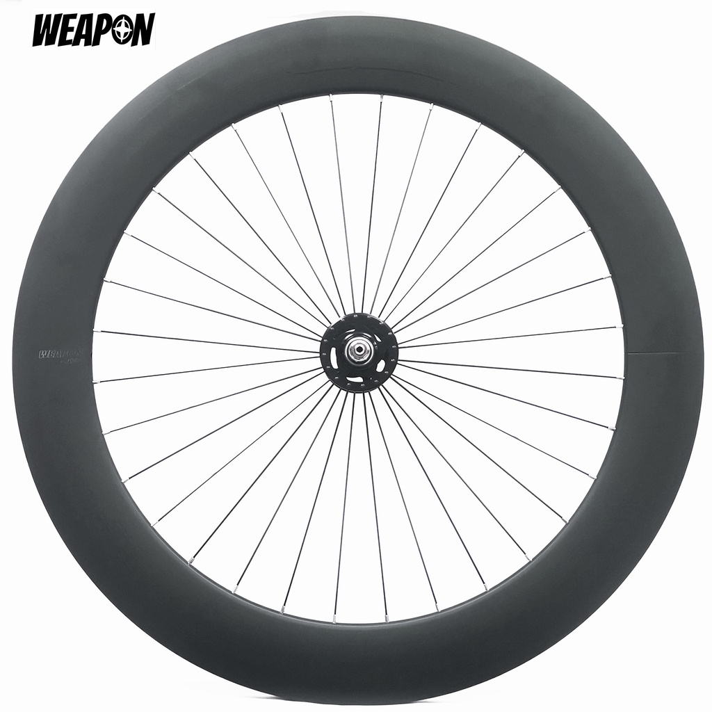 WEAPON A70 alloy wheelset for fixie bike Fixed gear bike Single speed bike 70mm rim deep WEAPON hub Durable Shopee Singapore