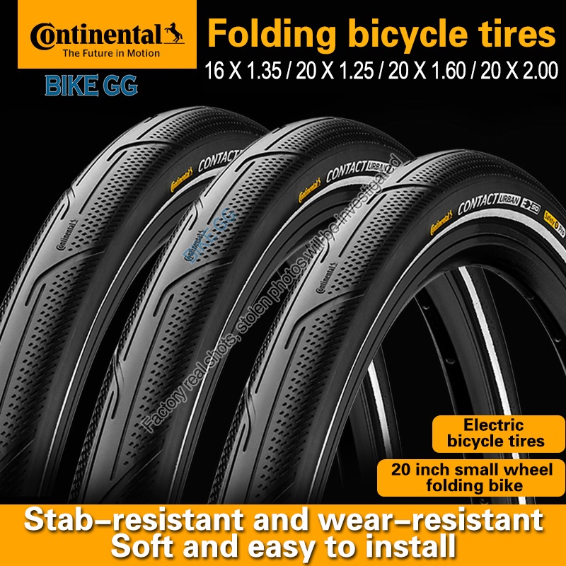 Continental Contact Urban Tire 20 Inch 20X1.25 1.6 2.0 Puncture Resistant Folding Small Wheel Bicycle 16X1.35