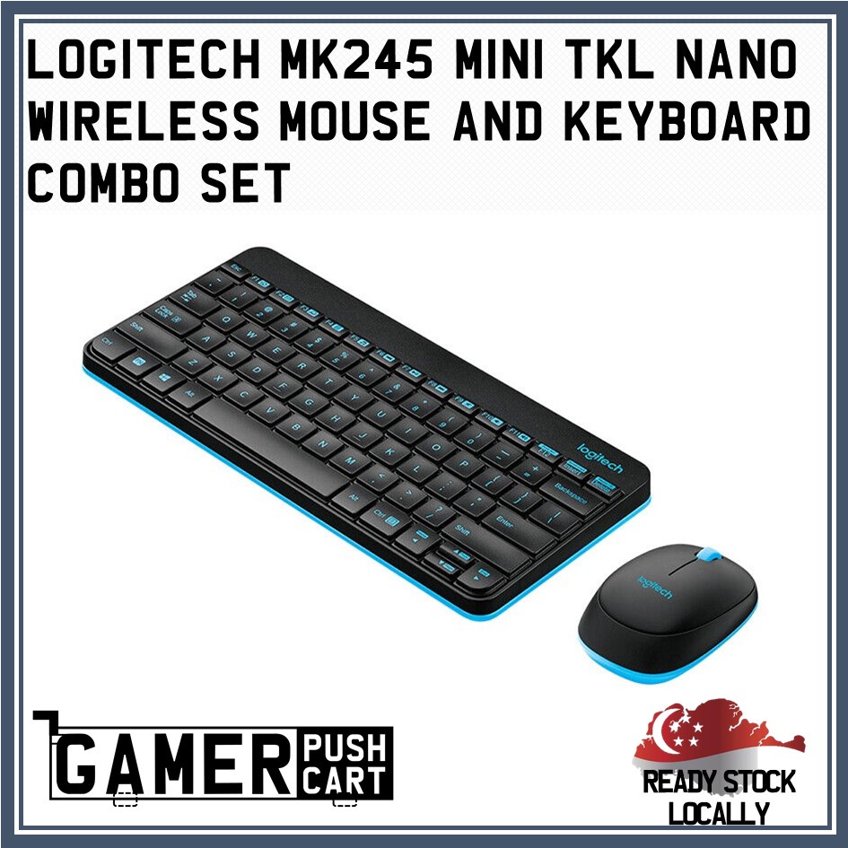 Logitech MK240 245 Mini TKL Nano Wireless Mouse and Keyboard Combo Set Shopee Singapore