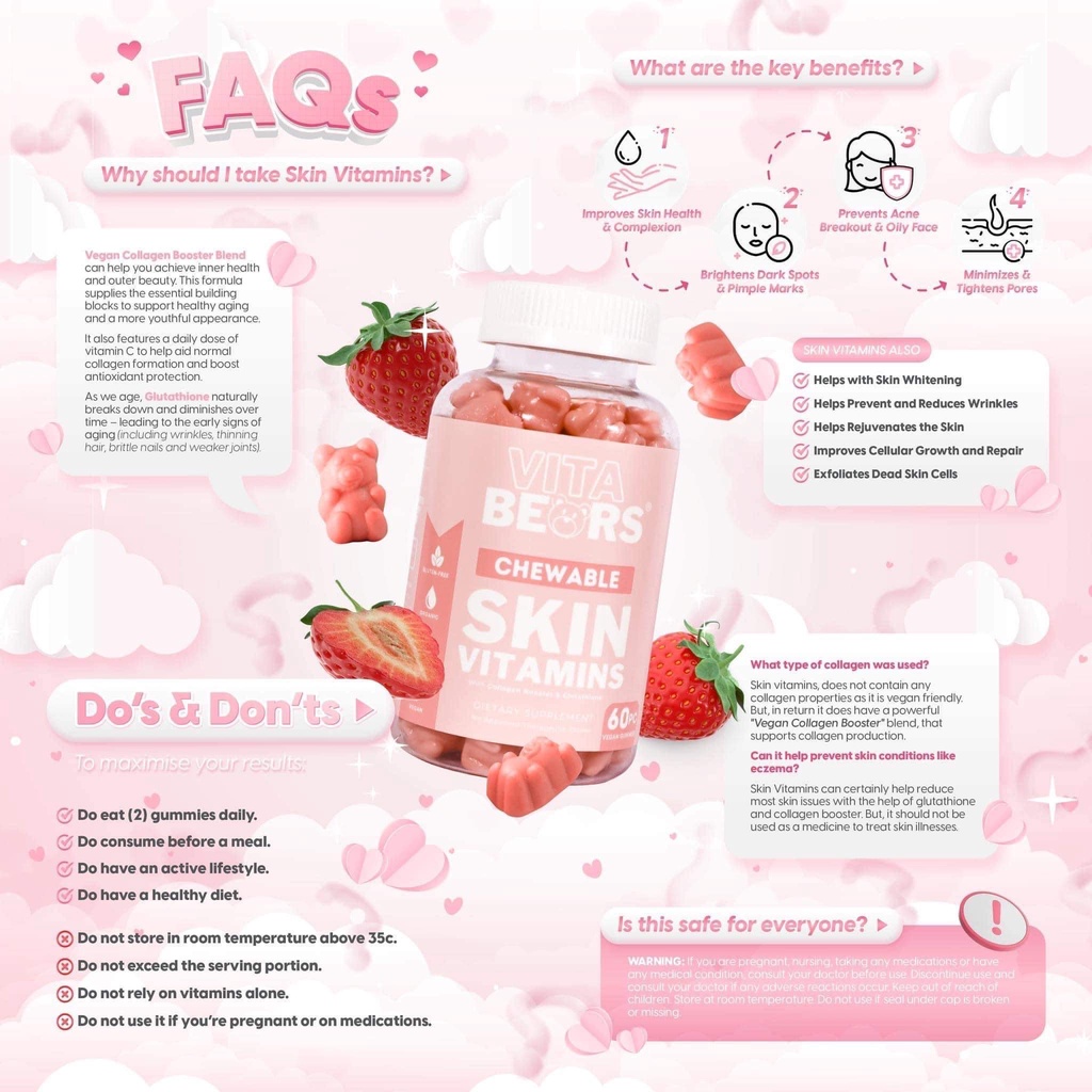 VitaBears Chewable Food & Beauty Supplements