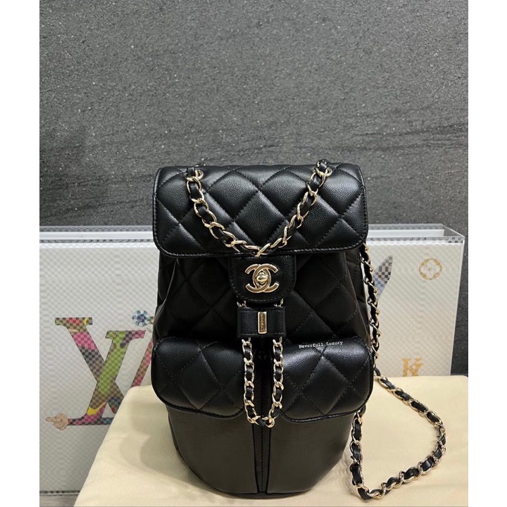 Used chanel outlet backpack