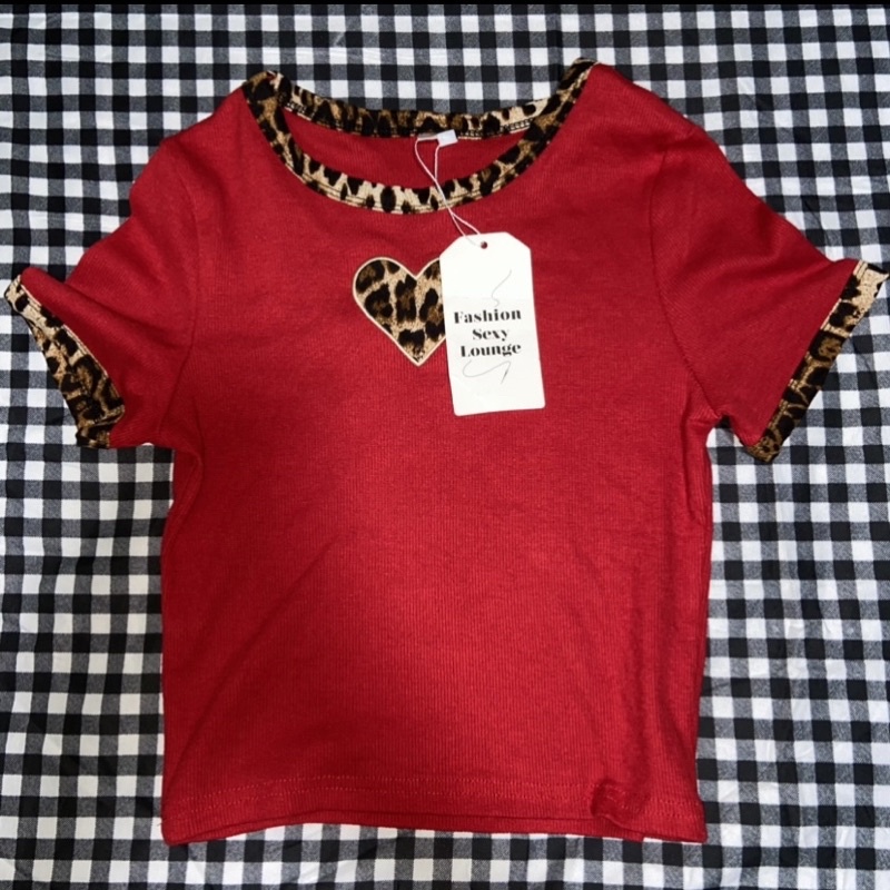SG INSTOCK] LEOPARD PRINT TOP/SHIRT | Shopee Singapore