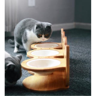 Wooden Adjustable Removable Dog and Cat Bowl Rack Dog Feeder Pet Table  Portable Pet Bowl Stand - China Dog Feeder and Cat Feeder price