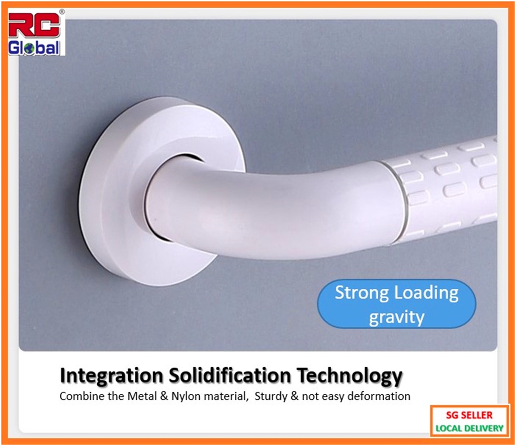 RCGlobal AntiSlip Grab bar handrail for Elderly & Handicap / Antislip handrail / Bathroom