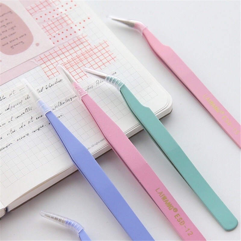 Tongs Stickers Pastel Clip Diary Decoration Curved Head | Shopee Singapore