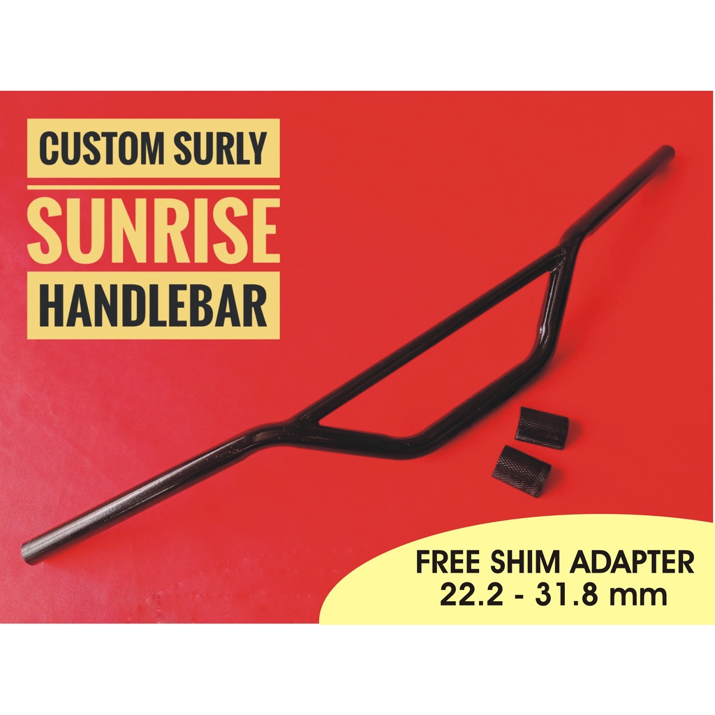 Custom Surly Sunrise Handlebar Free Shim adapter 31.8/ BMX Style Bars